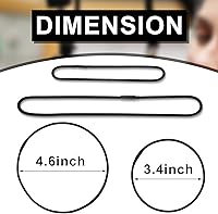 Vista 2 de 8 Pieces Black Universal Elastic Bands Replacement Microphone Shock Mount Rubber Ring Shock Mount Holder Clamp Clip for Microphone Shock Mount Mic