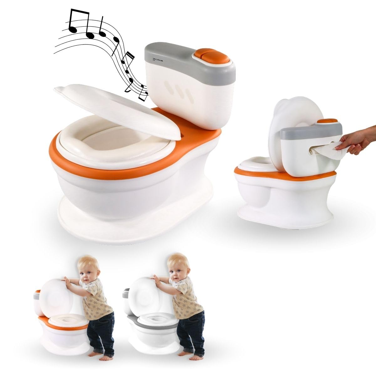 PandaEar Opvouwbare toiletbril voor kinderen, voor onderweg, reizen, toiletbril voor kinderen, inklapbare toiletbril, opvouwbaar, toiletstoelhoes met antislip siliconen kussen, roze