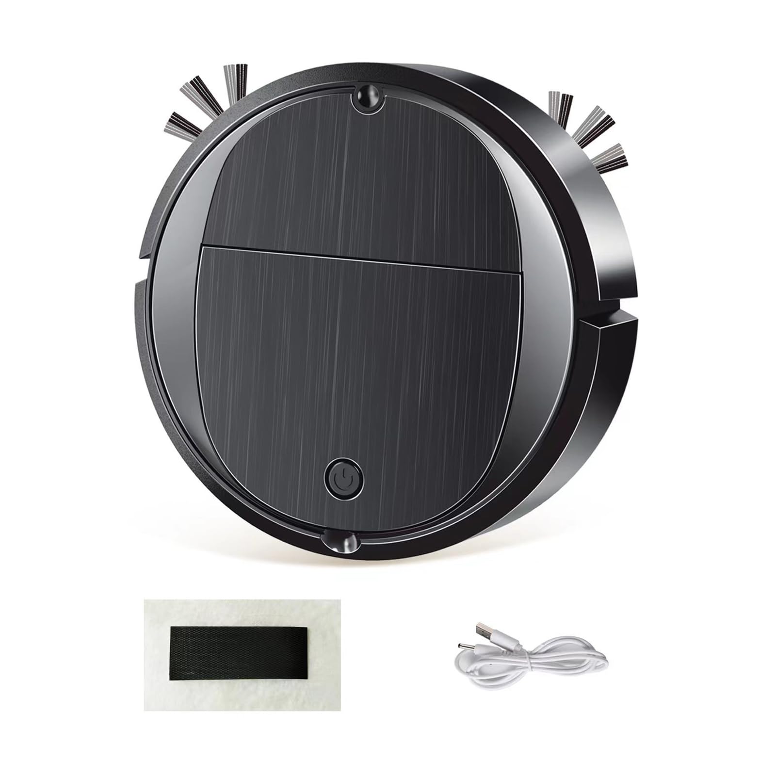 Uqezagpa Black Intelligent Robot Vacuum Sweeperes Powerful Robot Vacuum Small Home Appliances Powerful Floor Sweepers Cleaners