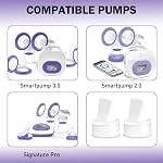 8Pcs Valves Duckbill Compatibles avec Lansinoh Signature Pro/Smartpump 3.0/Smmartpomp 2.0 pour Lansinoh Pompes mammaires de remplacement Valves à bec de canard, Pièces de Valve à bec lansinohe