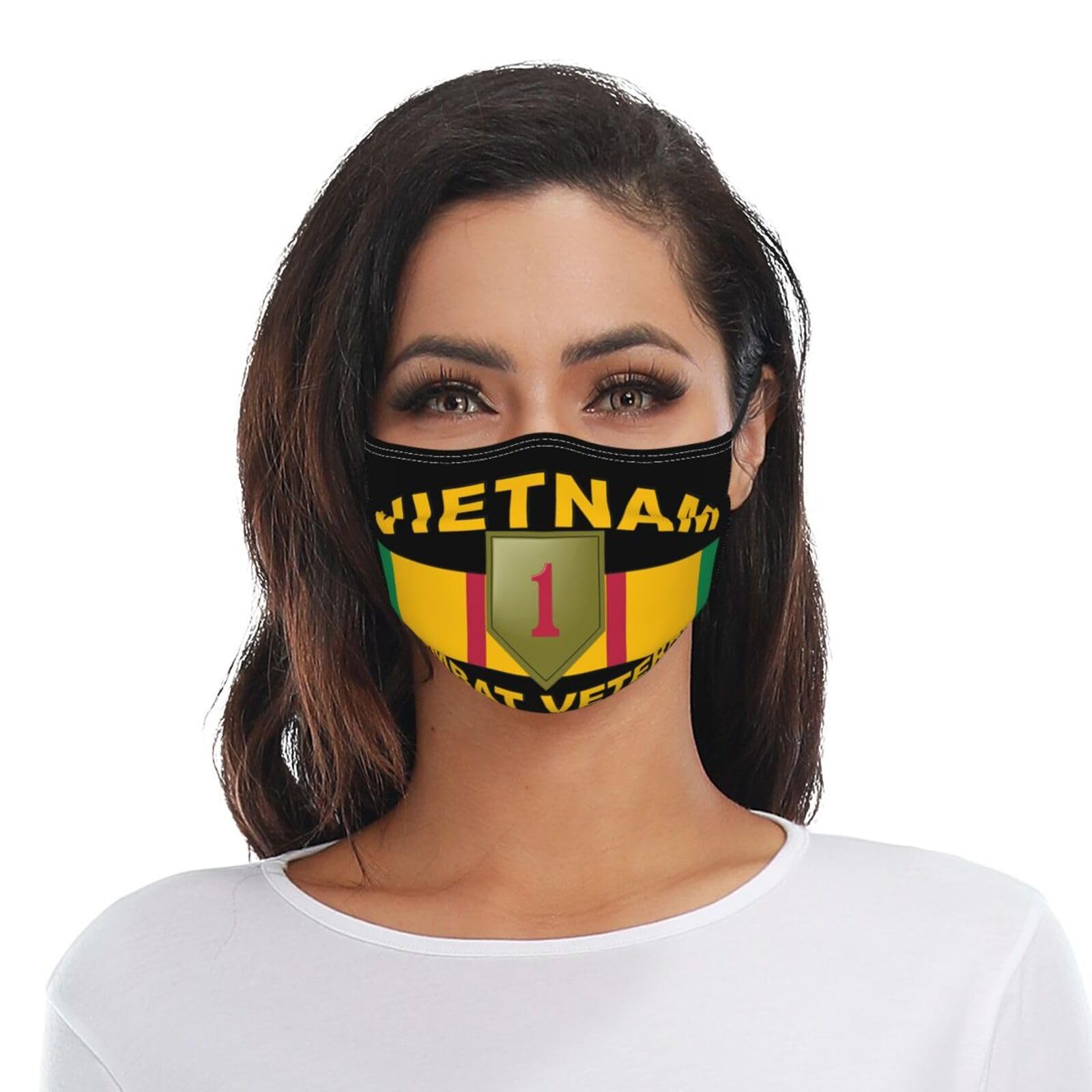 1st Infantry Division Vietnam Veteran Adult Dust Mask Adjustable Dust Face with 2 Filter63
