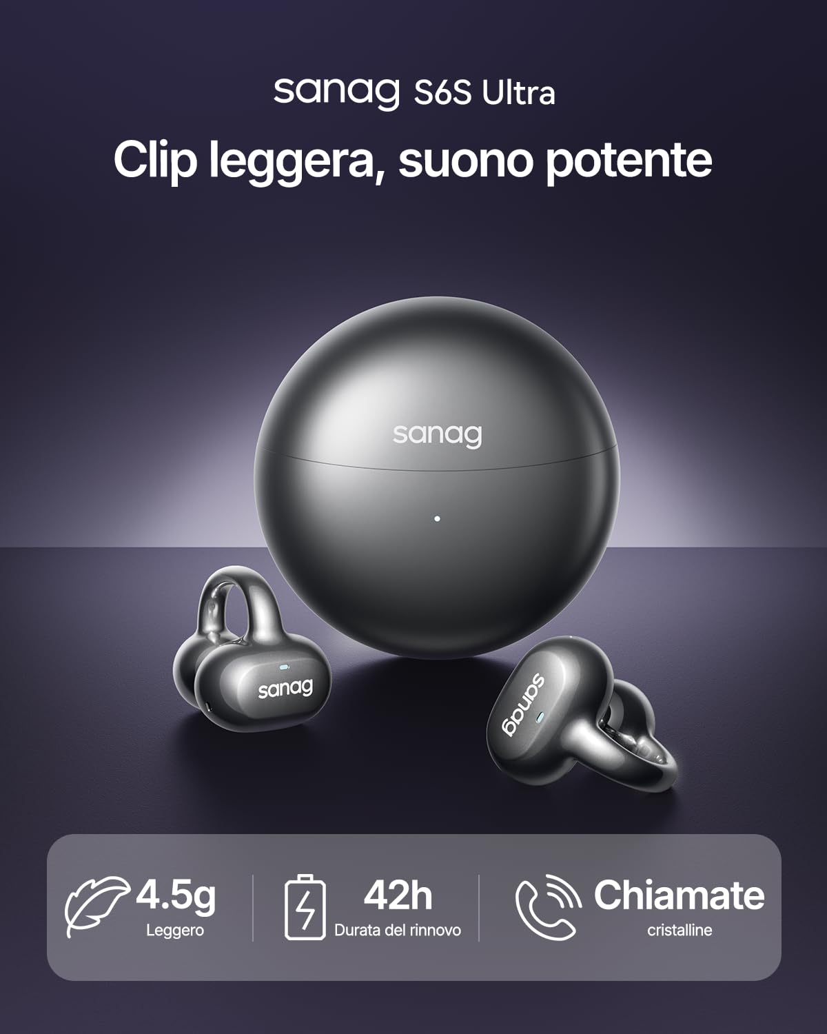 Sanag S6s Ultra Bluetooth Earphones - Dettaglio