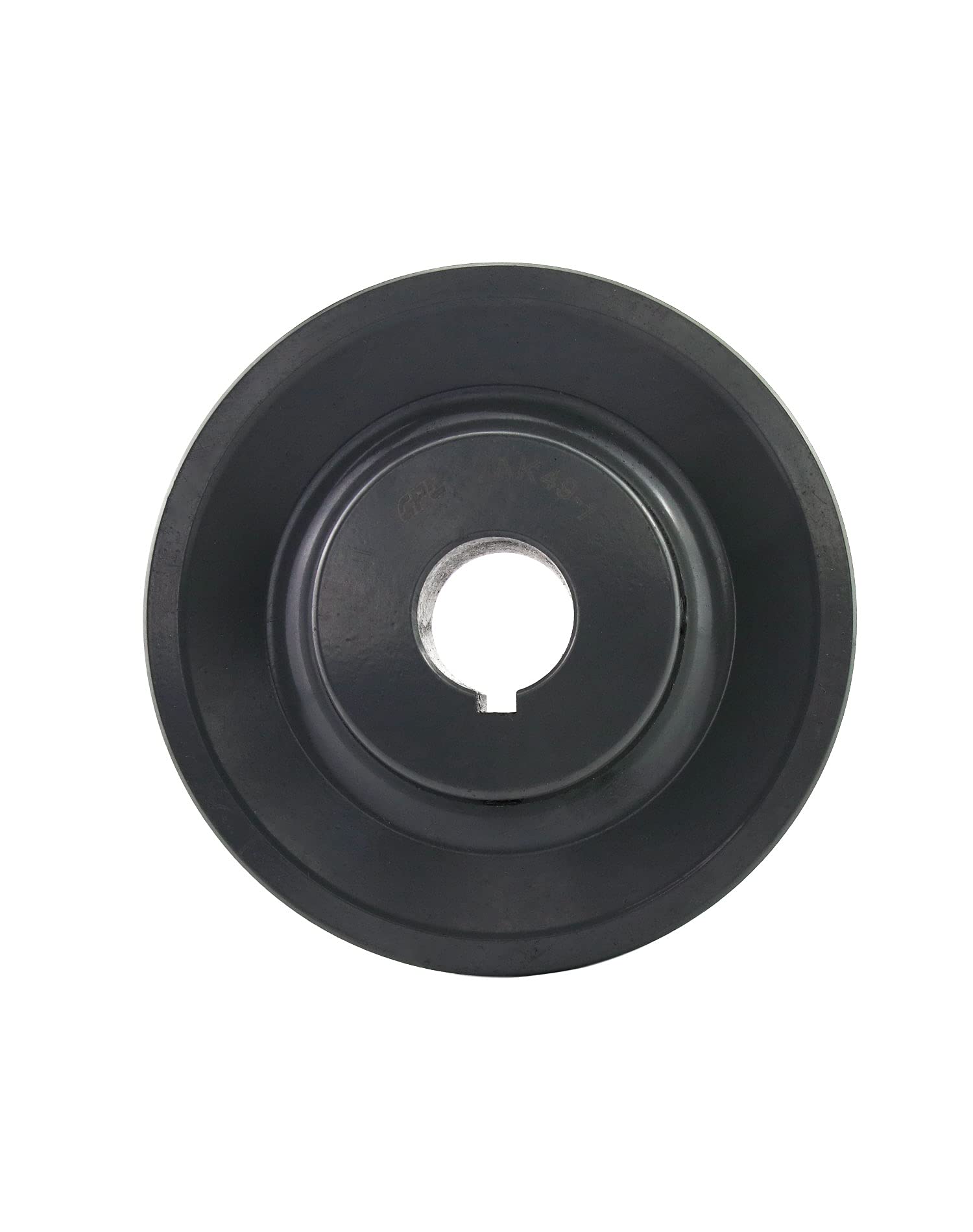 QWORK Poulie à double rainure/poulie 2AK491, alésage de 11,9 cm, alésage fixe AK pour courroies trapézoïdales A, 3L et 4L (A et AX), fonte