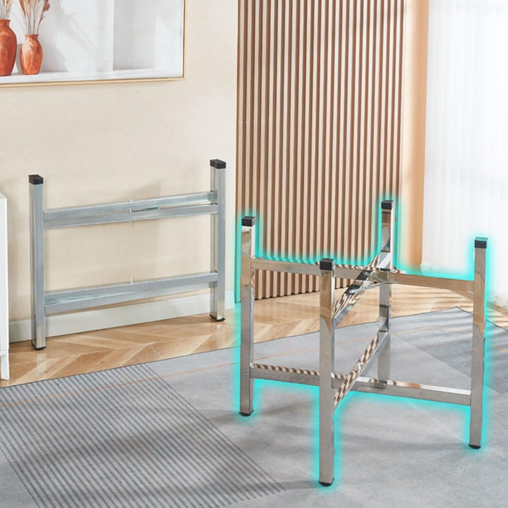 Soporte de escritorio resistente en acero inoxidable de diseño