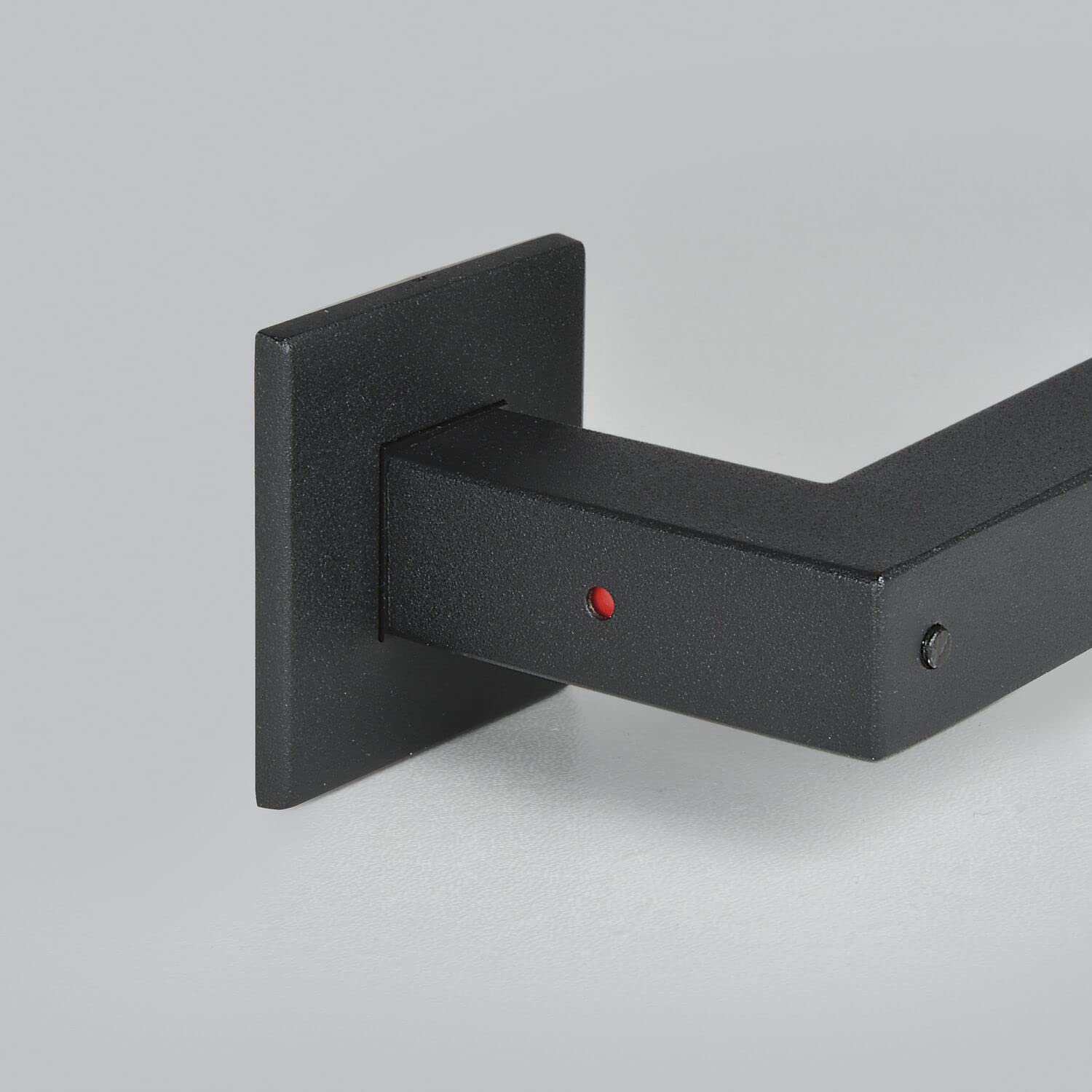 MARCHESI Square Door Handle Pair Lockable Door Thickness 50-57 mm Stainless Steel Matte Black, Stainlesssteel - Image 4