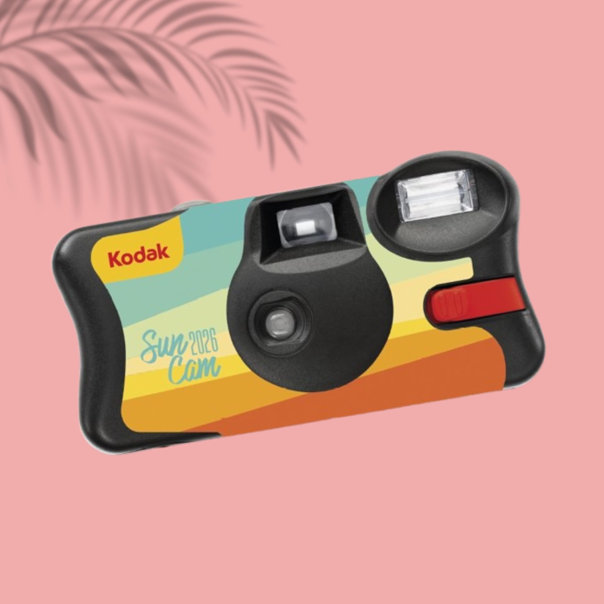 KODAK FunSaver 39 – jednorazowa kamera z wbudowaną lampą błyskową, 39 ekspozycji, kolorowa folia ISO 800 24 mm, idealna do spontanicznych zdjęć, podróży, wesel i niezapomnianych chwil
