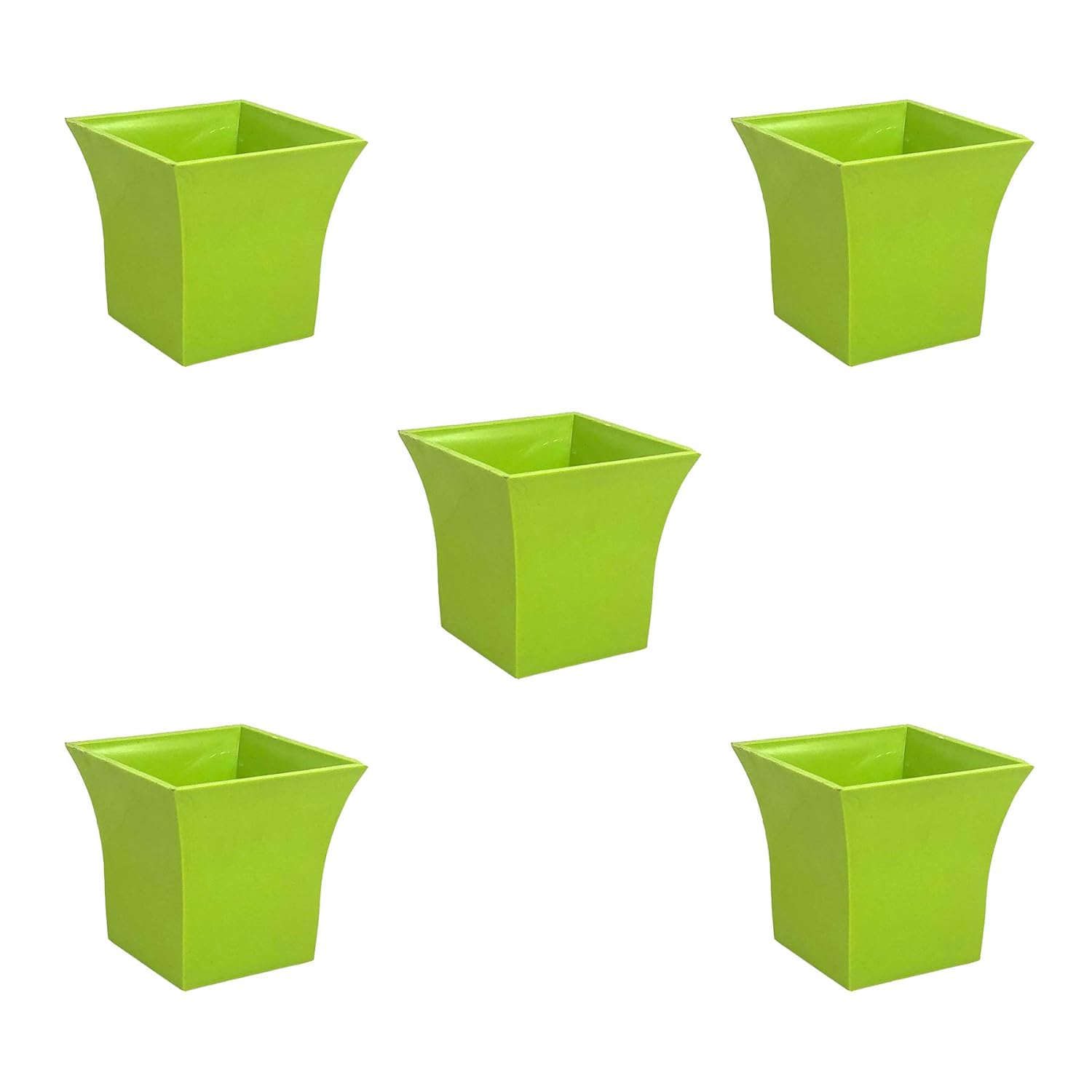 SHOPMEFAST Atlantic Plastic Ruby Square Pots Plastic Flower Pots