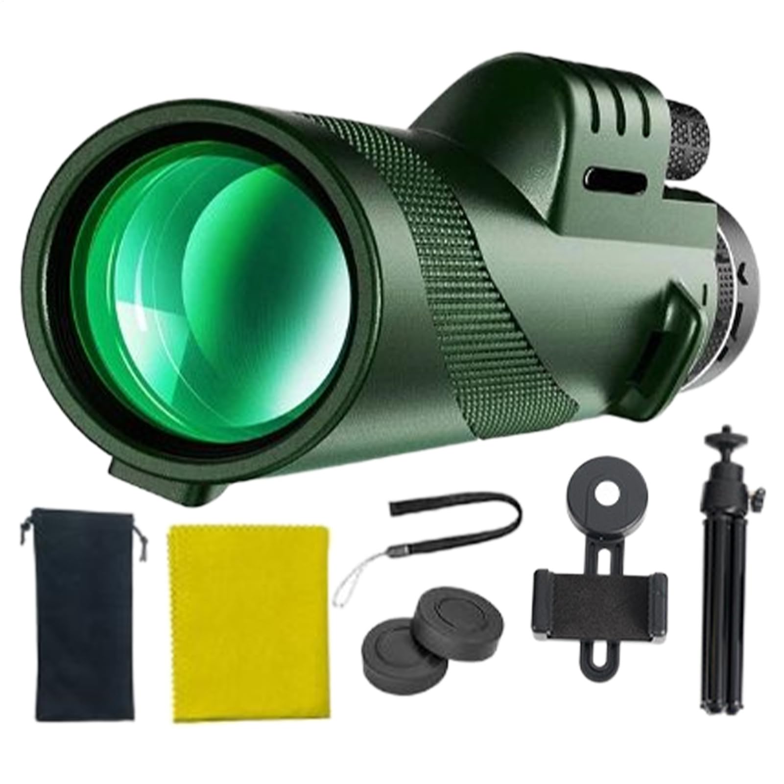 Monocular Telescope for Smartphone - Waterproof Monocular Telescope with Tripod,Portable Hiking Gear for Tracking Animal Observation Viewing Scenery