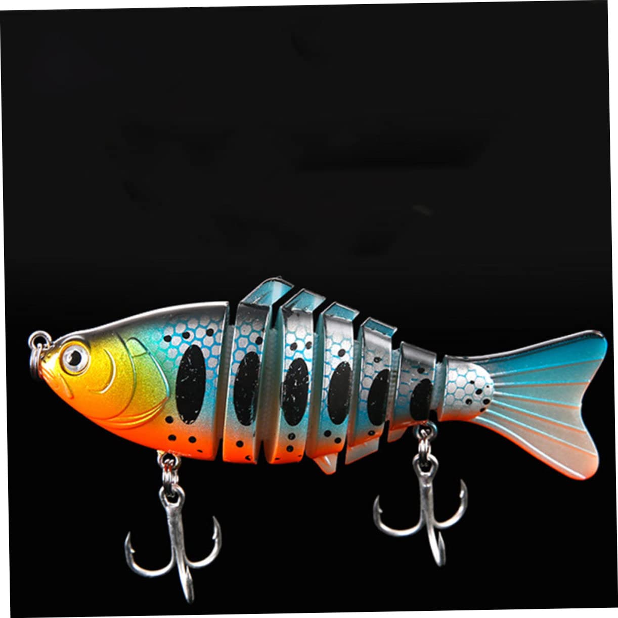 WOONEKY 4 Piezas Señuelos de Pesca Realistas Segmentos Accesorios Pesca Spinning Duraderos para y Agua