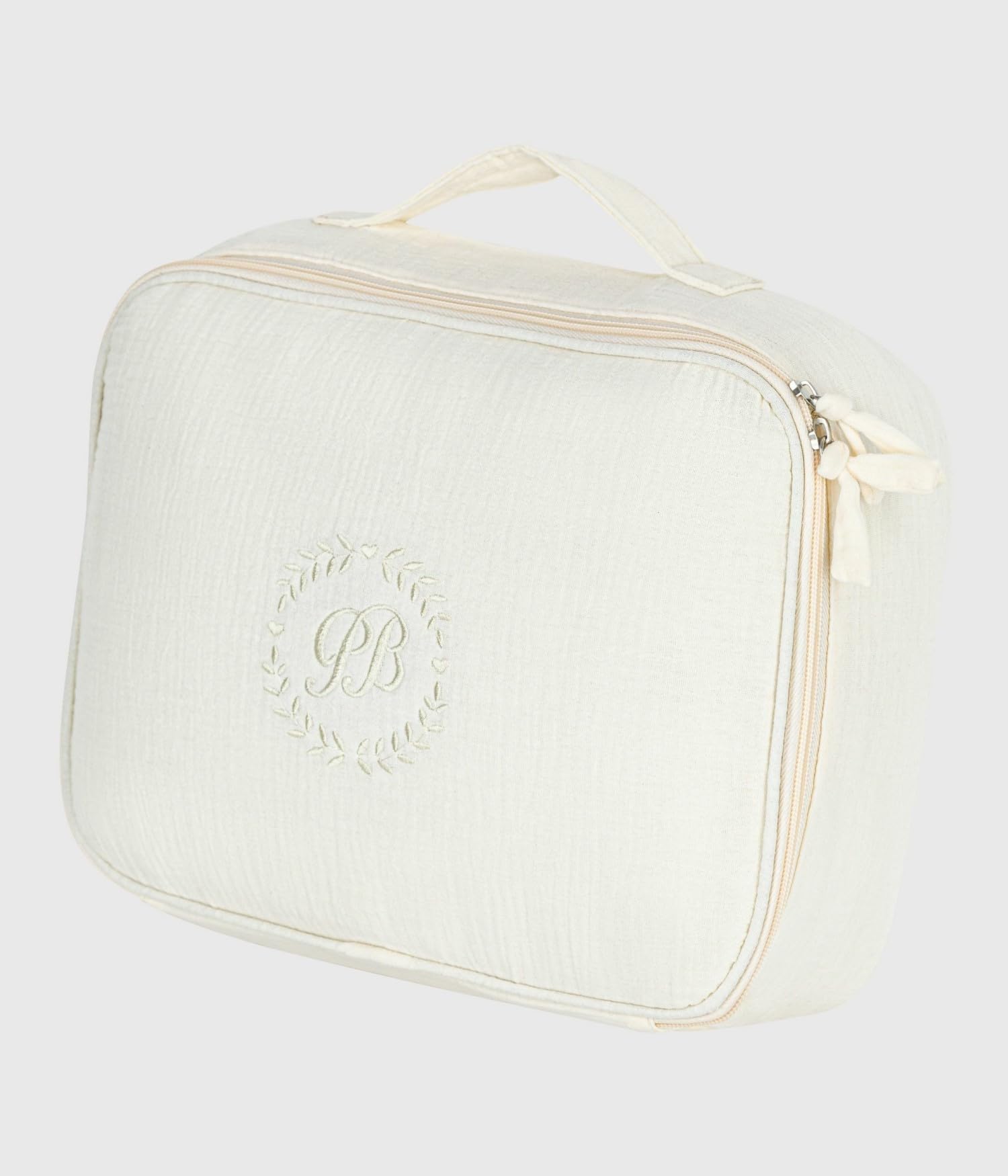 Petit Bateau Valisette Naissance en Gaze de Coton brodé