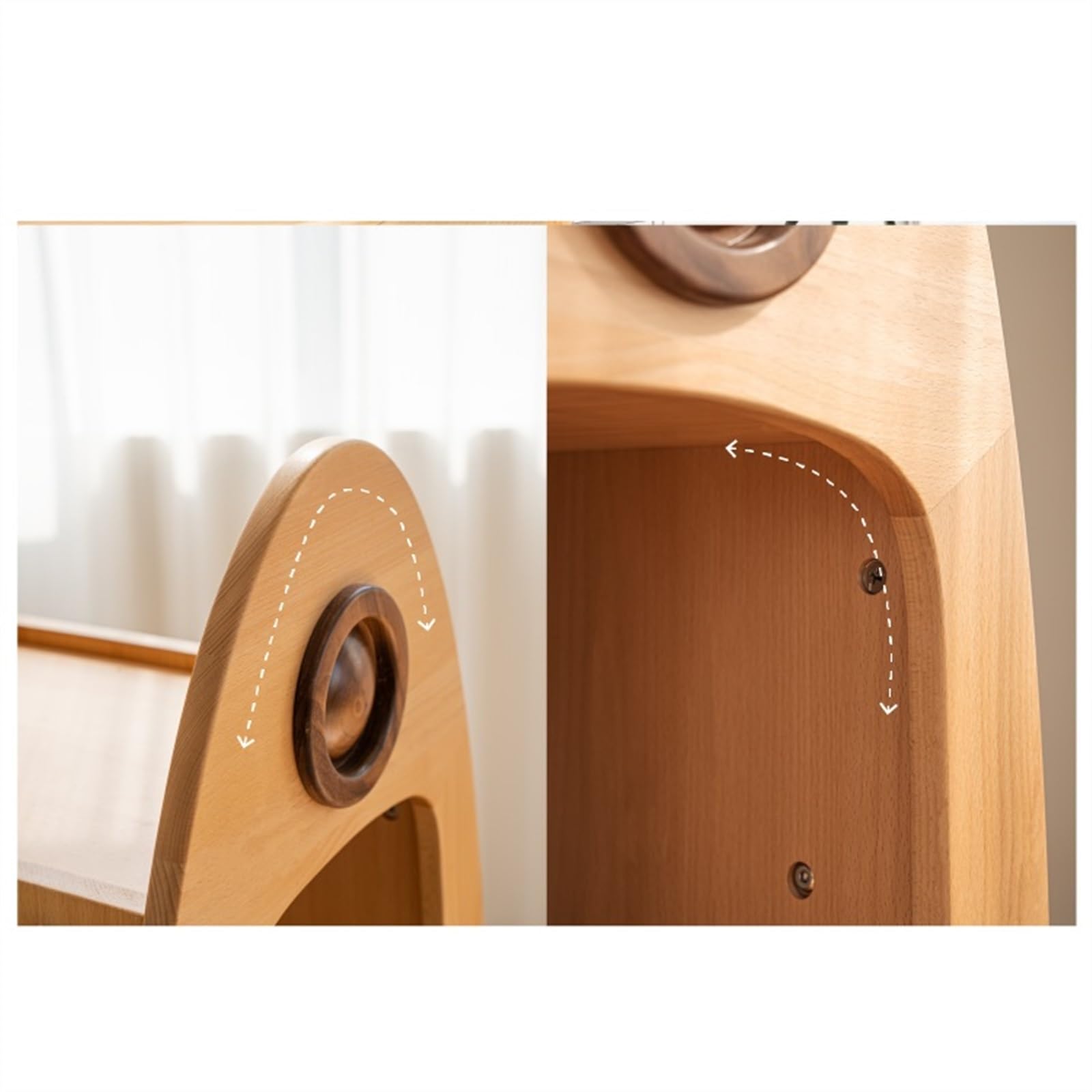 Étagères de rangement en bois massif pivotant à 360 degrés, bibliothèque multicouche, étagère de rangement pour livres d'images au sol