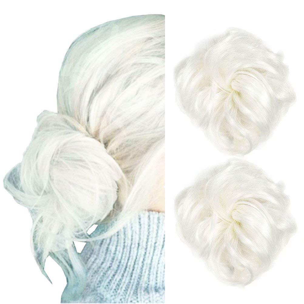 White wig buns