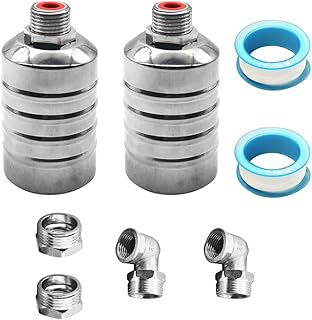 304 Stainless Steel Fully Automatic Water Level Control Float Valve Mini Float Valve with 1/2" 3/4" Side Inlet Adapter Auto Float Water Shut off Valve 2Pcs for Water Tank Towers