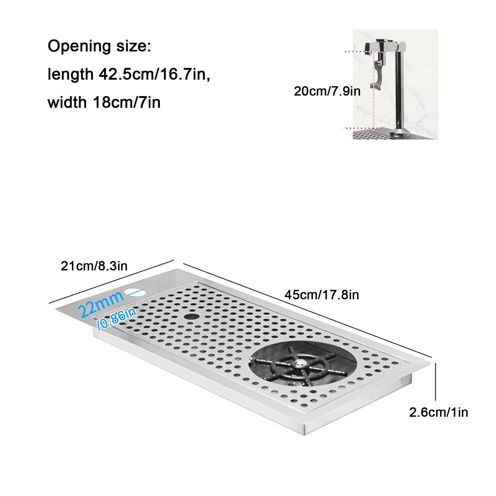 Lavabicchieri in Acciaio Inox Commerciale, con Rubinetto in Case, Ristoranti, Bar, Negozi di Té al Latte, Caffetterie