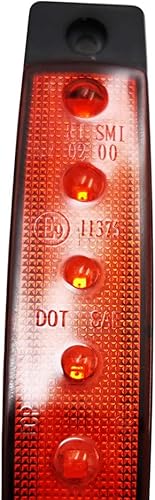 Miniatura 7 de KYYET Luces LED rojas de marcador lateral, (paquete de 20) 6 LED 2835 SMD lámparas de liquidación para camión, remolque, caravana, camioneta,