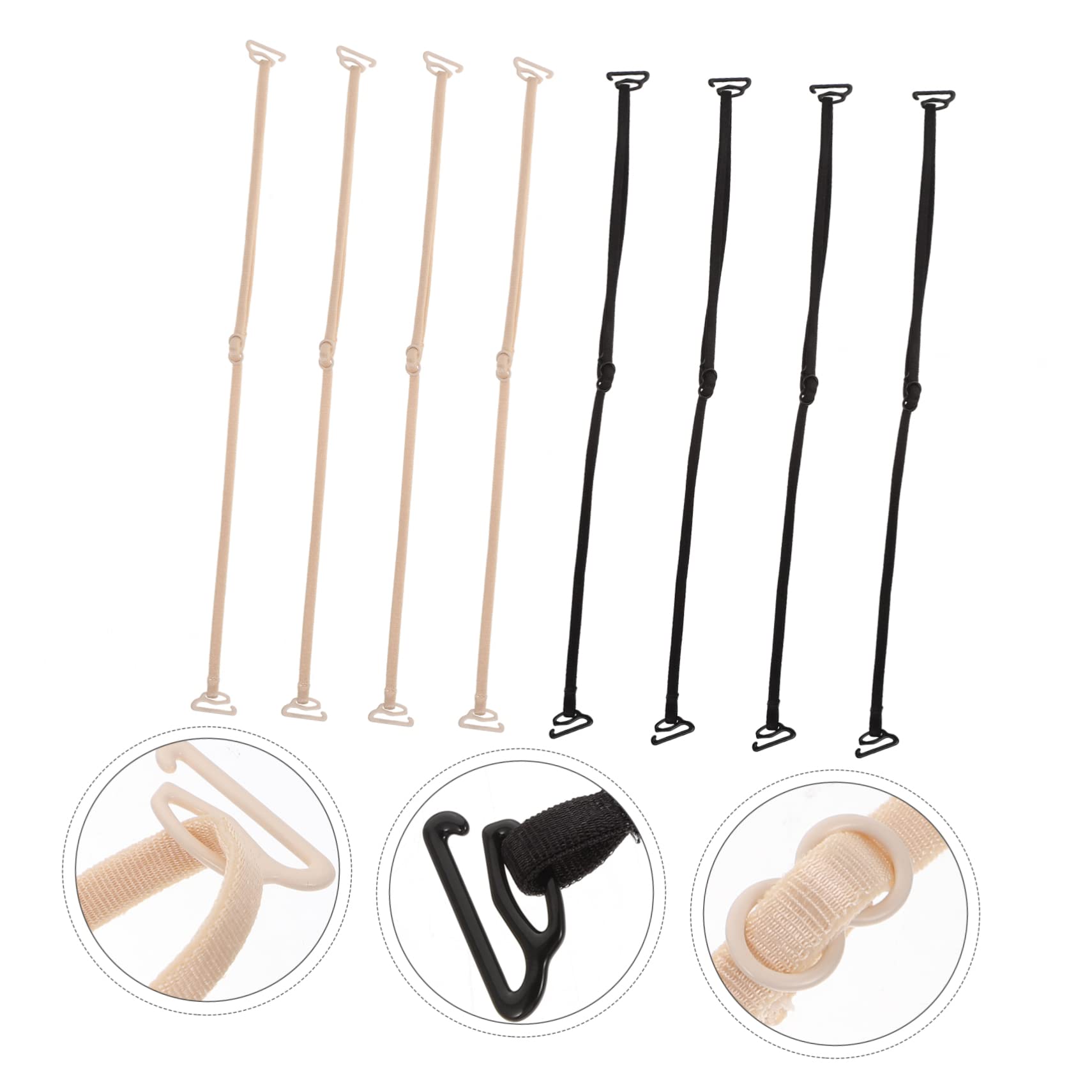 40piezas Tirantes Ajustables Para Sujetadores Mujer De Cinturillas Antideslizantes Extensores De Espalda Para Actividades Deportivas y Uso Diario Aleatorios