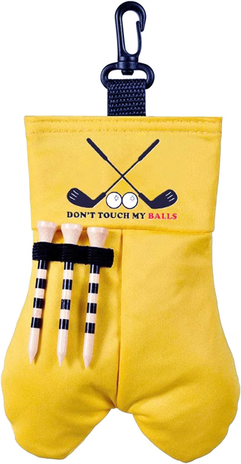 TSLBW Golf Ball Storage Bag Golf Tee Pouch Portable Golf Ball Carrier Pocket Holder Bag with Hanging Clip Buckle Carrier Pouch Waist Belt Bag for Sports Golfing Accessories