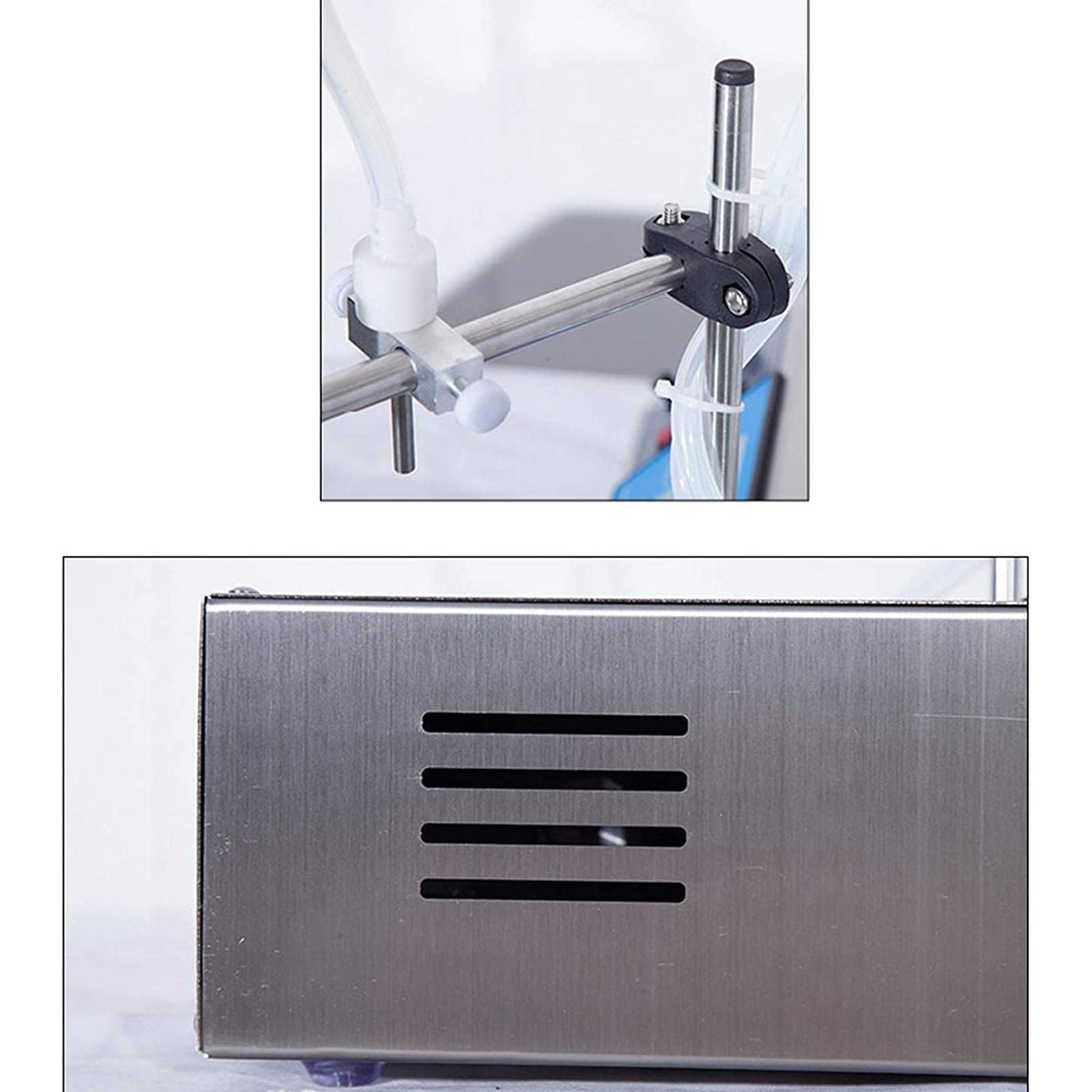 Riempitrice automatica di liquidi a doppio tubo, pompa di riempimento CNC elettrica ad alta precisione, per olio essenza, profumo, acqua, imbottigliamento di bevande, volume regolabile, facile da