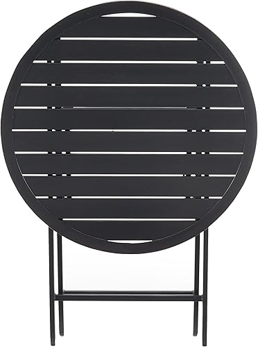 Miniatura 4 de Crosley Furniture CO6216-BZ Kaplan Mesa plegable de metal para exteriores, bronce aceitado