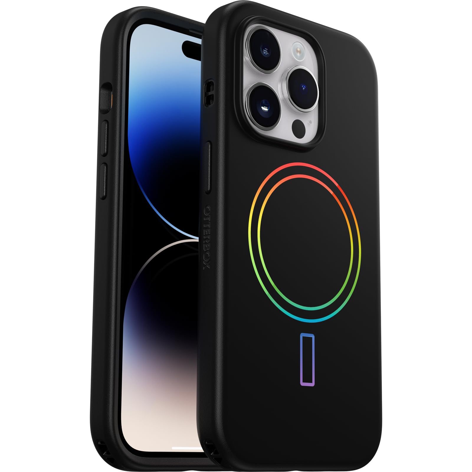 Cover per iPhone 14 Pro OtterBox Slim con MagSafe, resistente a shock e cadute; cover ultrasottile, protettiva, leggera, testata a norme anti caduta MIL-STD 810G, PRISM