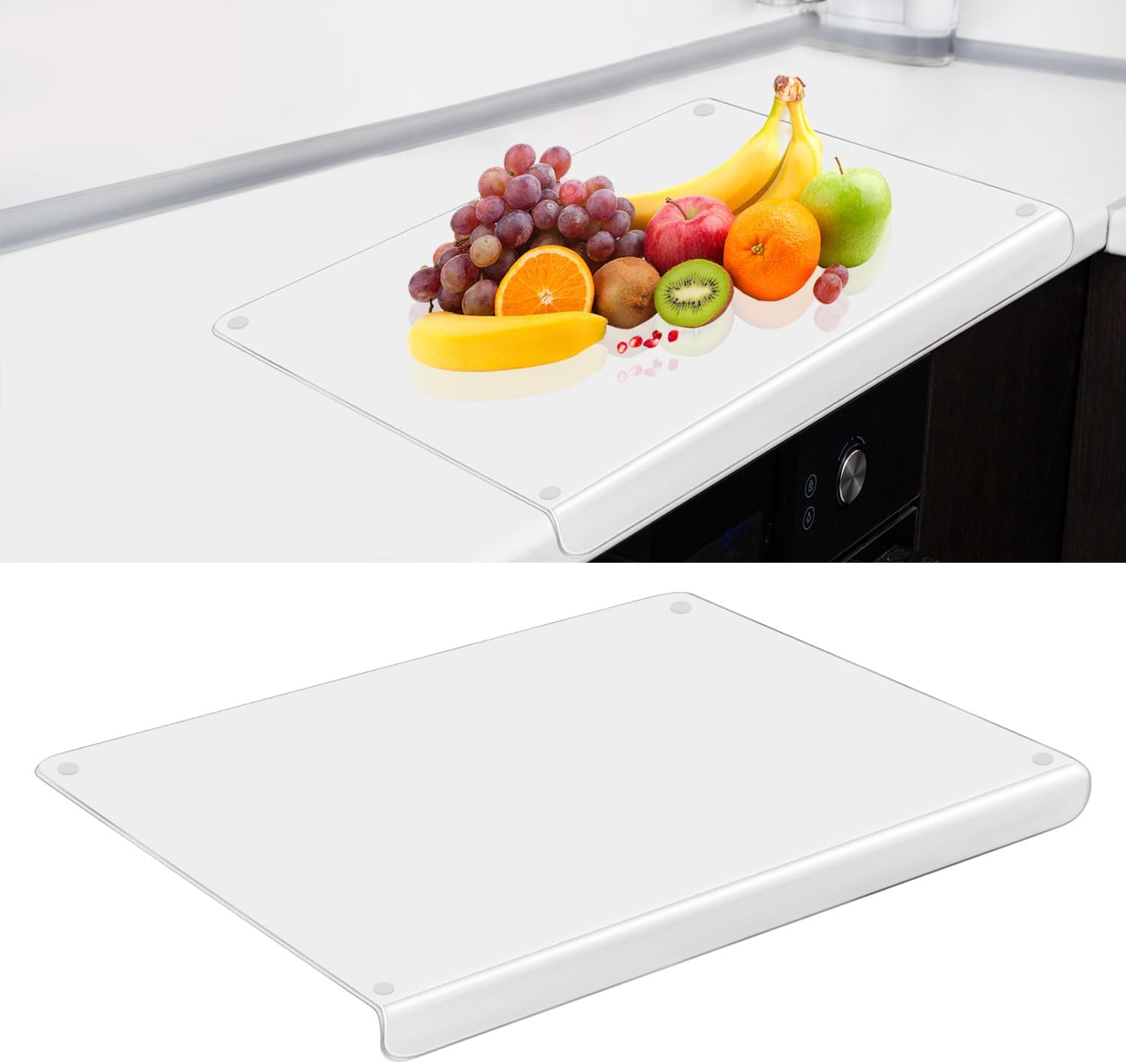 Acrylic Cutting Boards for Kitchen Counter, Non Slip Clear Acrylic Cutting Board