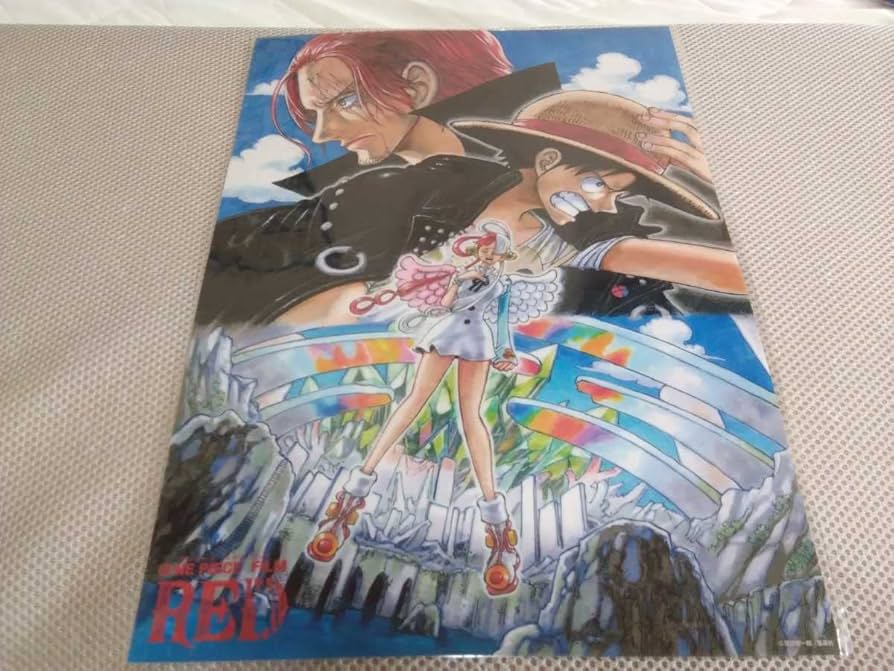 ワンピース ONEPIECE B2 ポスター シャンクス ルフィ RED