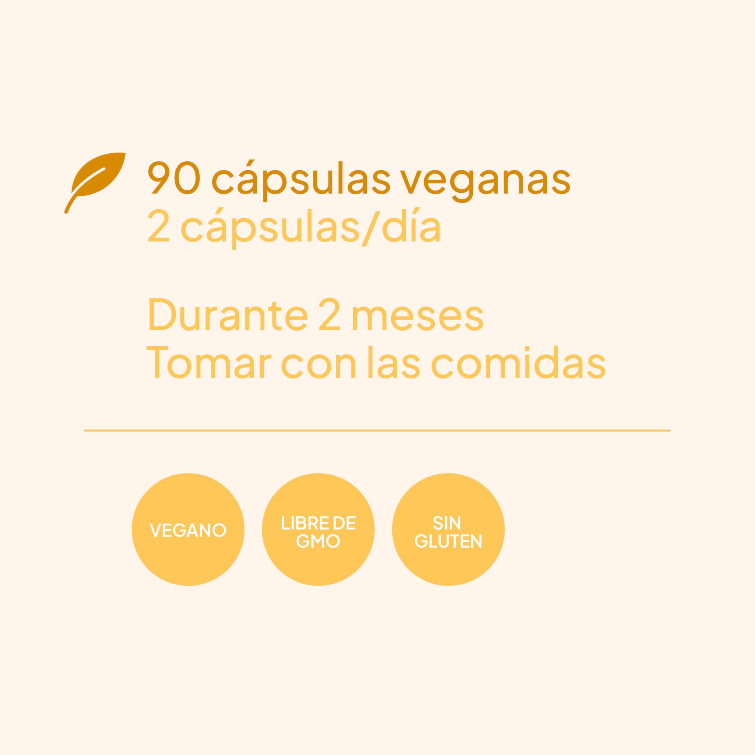 Beverly Curcumix - Cúrcuma con Quercetina, Jengibre, Boswelia, Pimienta Negra y Vit. D - 90 Cápsulas veganas - 45 Servicios - Sin OGM ni Gluten