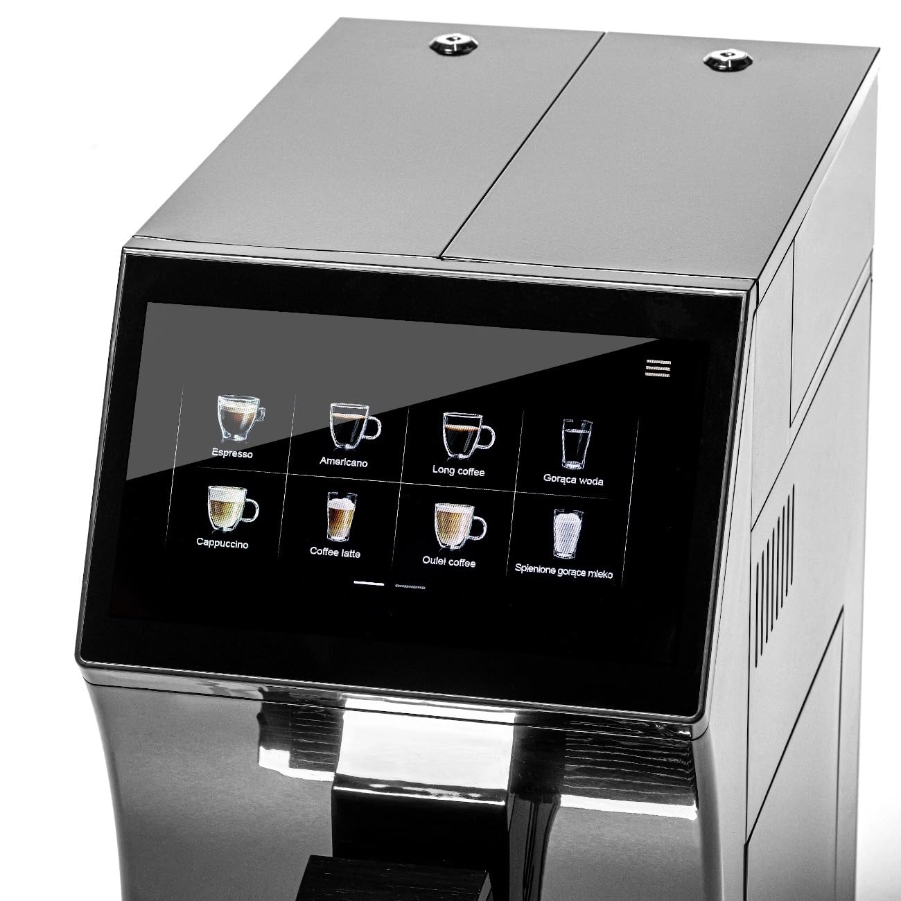 Canario Cafe CC701 Cafetera Totalmente Automática, Cafetera Profesional, Pantalla Táctil, Espumador de Leche Automático, Alto Rendimiento, para Bares, Restaurantes y Oficinas