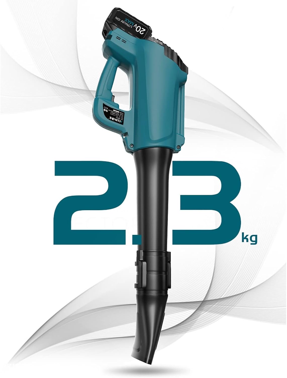 Rechargeable Blower, Handheld Blower, Powerful Snow Blower, Blowing Leaves, with Lithium Battery Charger（20v） (Color : 20v4.0AH, Size : Batterie x1) (20v3.0AH Batterie x1)