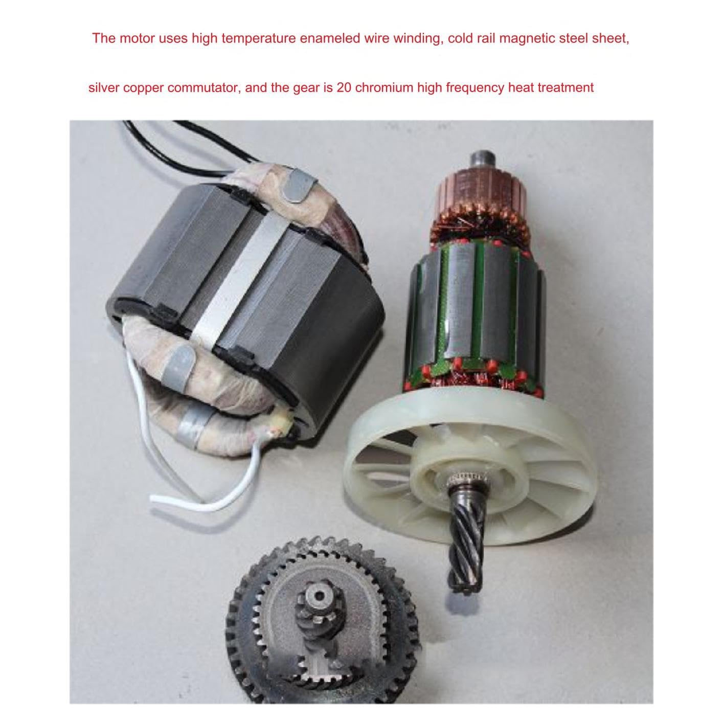 Hormigonera eléctrica, 1000 W, 850 rpm, con control ajustable de 6 velocidades, mezclador de lodo de mano para una mezcla eficiente de cemento, longitud de la varilla de 60 cm