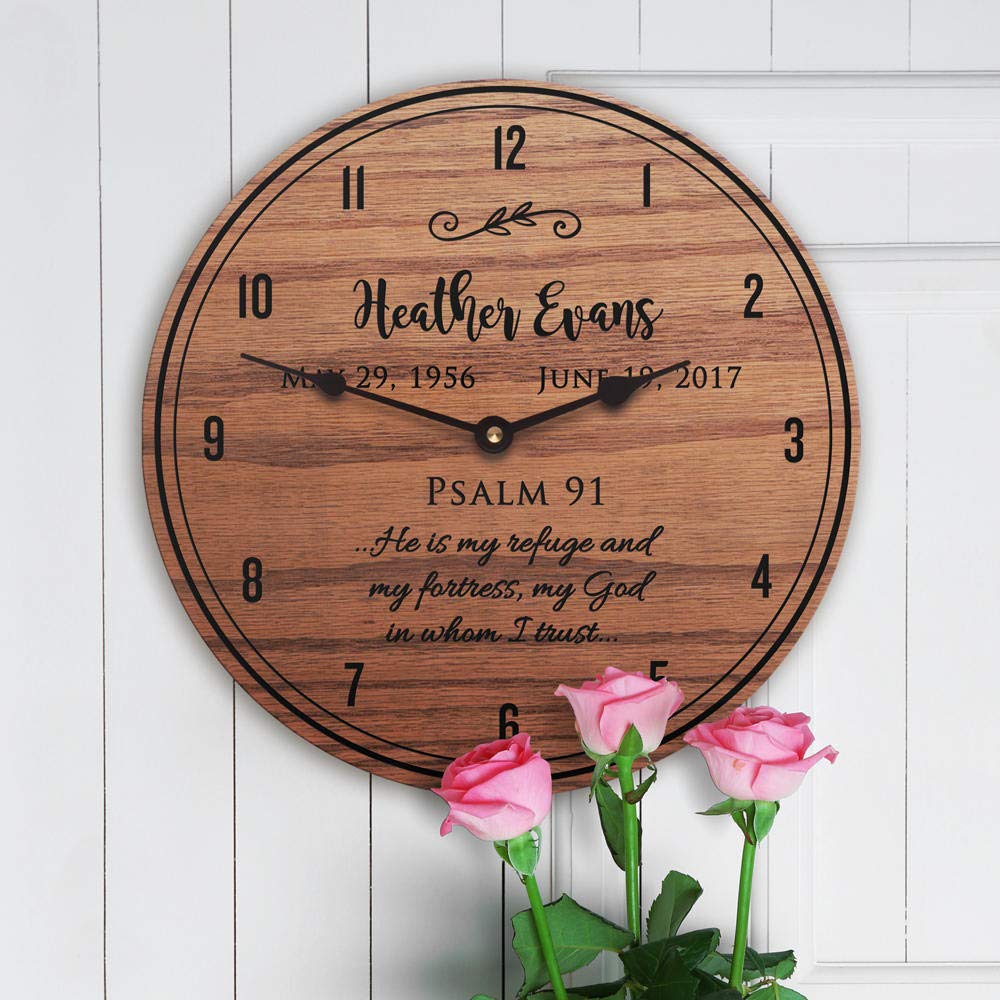 Buy Wall Clocks Ideas Bible Verse Mom Scripture Memorial Gifts for Loss of Mother Mom Memorial
