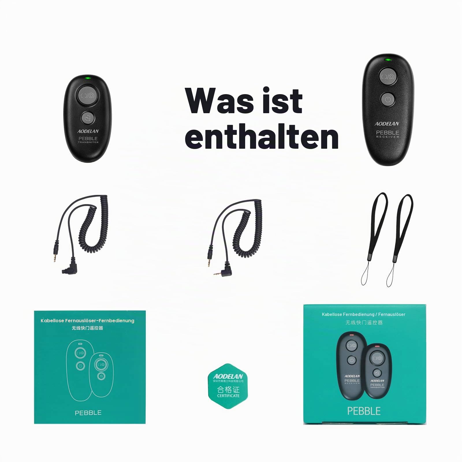 AODELAN drahtlose Fernbedienung Kabellose Fernauslöser for Canon EOS R6, EOS R, ROS RP, 2000D, 250D, 5D, 6D Mark II, 7D Mark II, 90D, 760D, 750D, 700D, 600D; Olympus OM-D E-M1 Mark II