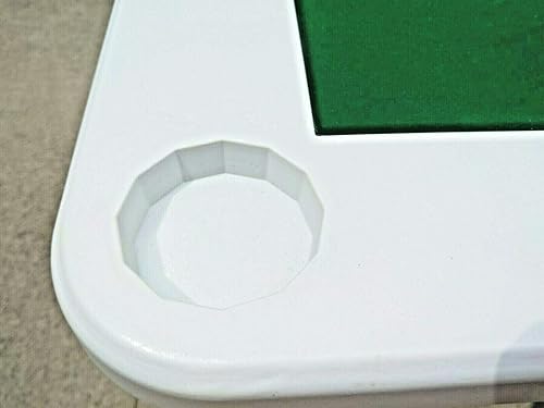 Miniatura 4 de Uniware Mesa de juego de 36 pulgadas de largo x 29.5 pulgadas de alto, mesa de juego Mahjong, mesa plegable portátil para juegos, con portavasos y