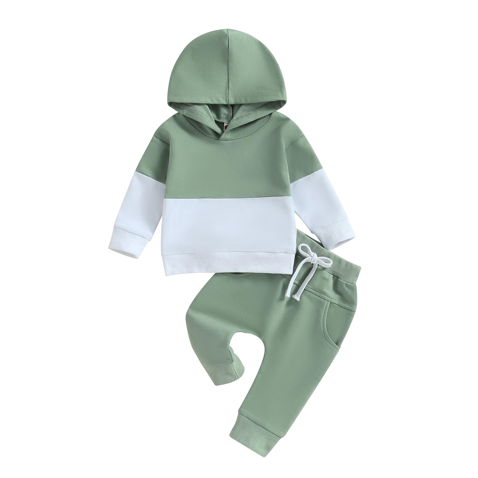 PanLidapanToddler Infant Baby Boys Fall Winter Outfit Clothes Long Sleeve Hoodie Jumper Top Elasticated Waist Trouser Tracksuit Set