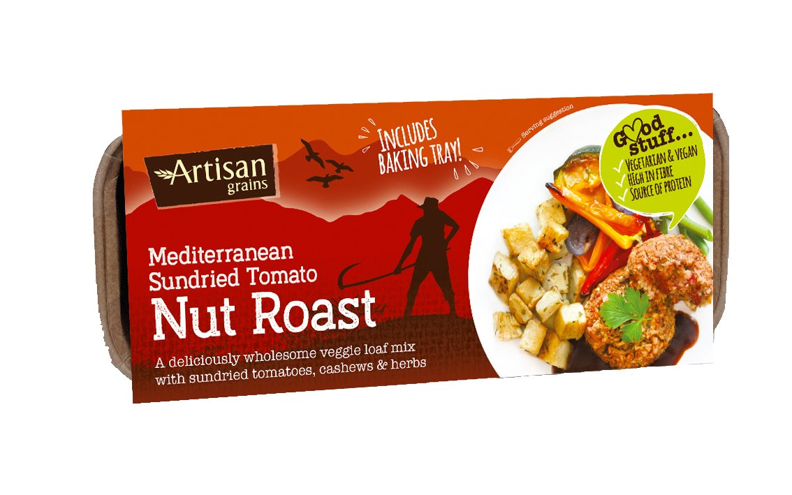 Artisan GrainsNut Roast - Mediterranean Sundried Tomato 200g (Pack of 4)