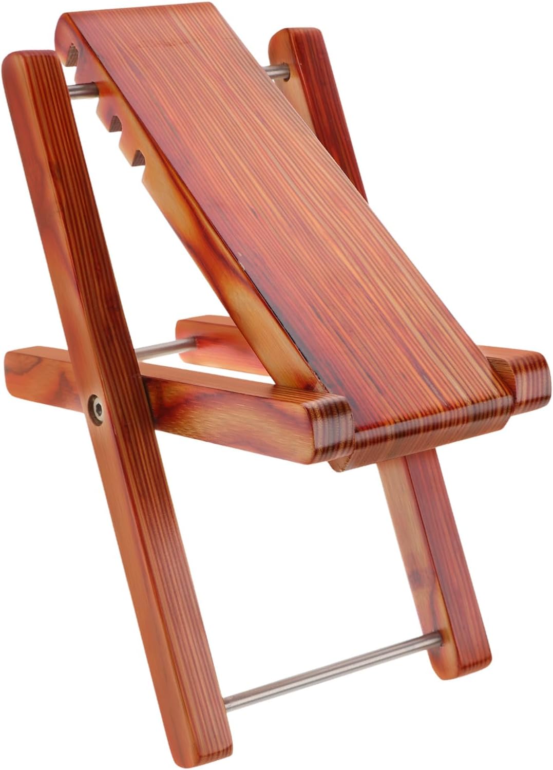 Height Adjustable Guitar Foot Stool Foldable Bamboo Footrest for Classical Acoustic Electric Guitar Players Durable and Portable Design