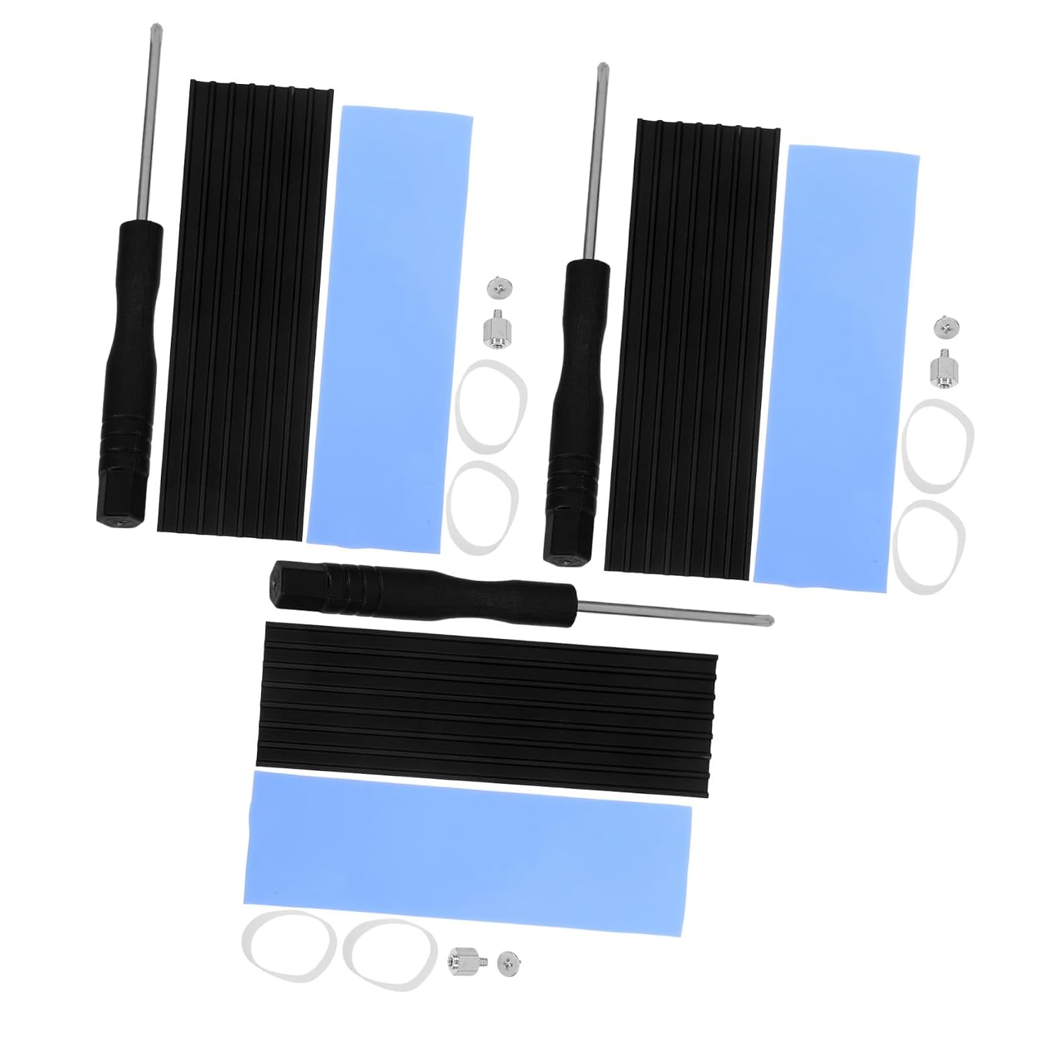 OSALADI 15sets Ssd Heatsink Kit Cooling Pad for Solid State Drives Heat Dissipation to Prevent Overheating Sleek Design for Enhanced Computer Aesthetics