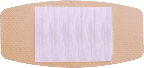 Miniatura 5 de Parche adhesivo extra grande  Vendajes de plástico transparente estéril de 2 x 4.5 pulgadas, transpirable y flexible con almohadilla antiadherente y