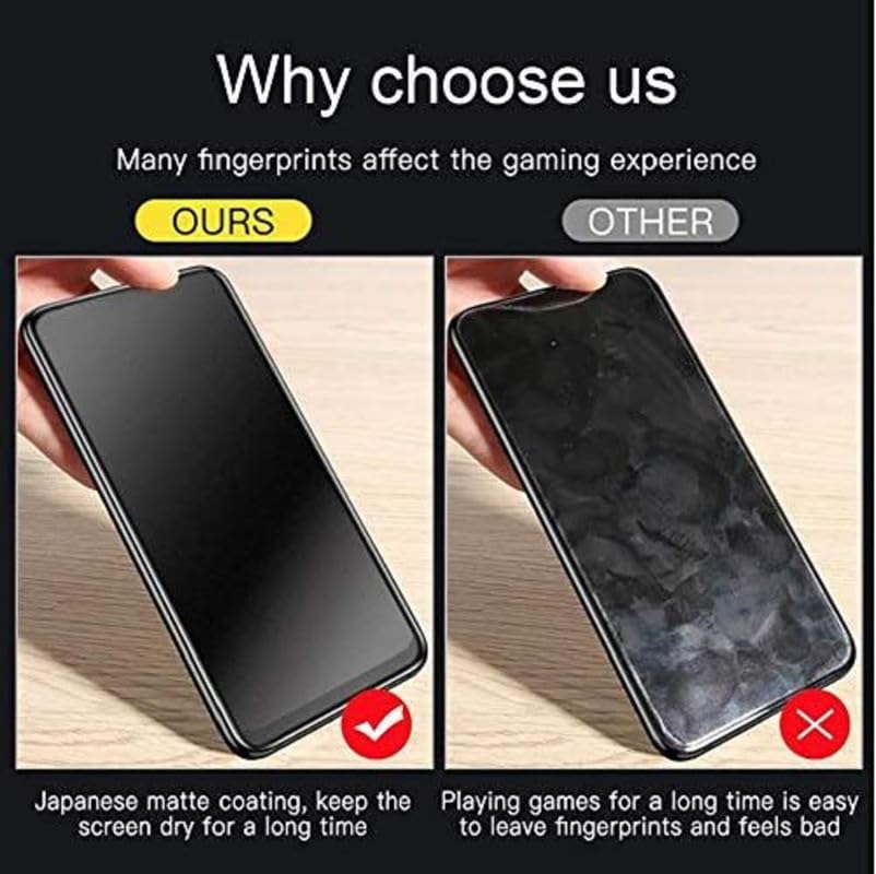 Image of For Vivo Y200 Matte Tempered Glass Screen Protector Premium HD+ Matte with Edge to Edge Full Coverage, Matte