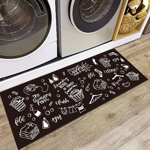 Tapete para cuarto de lavado comfoyar negro 47 x 17.5 pulg miniatura 1