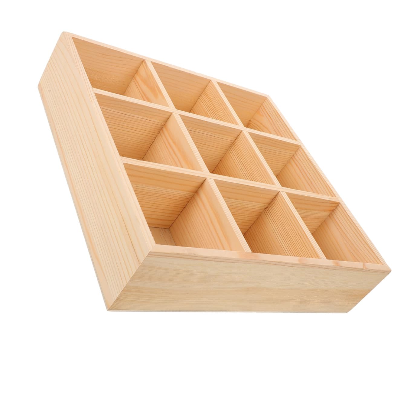 Teebox mit 9 Fächern Leichter und Bruchfester Teeaufbewahrungsbehälter für Teebeutel und Kleine Bastelutensilien für Küche und Tisch