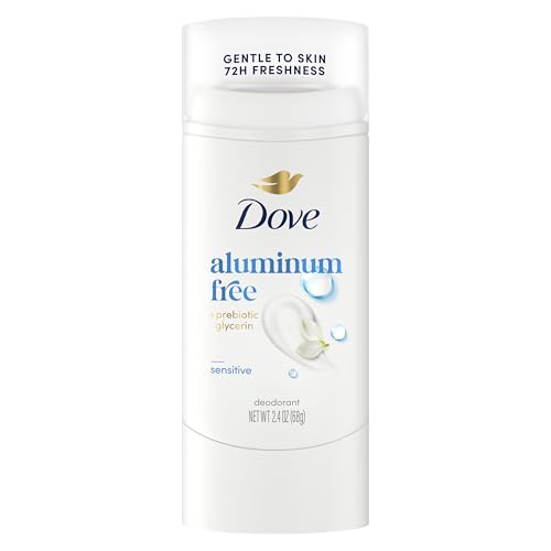 Dove Deodorant Stick Sensitive for 72 Hour Odor Protection Aluminum Free 2.4 oz