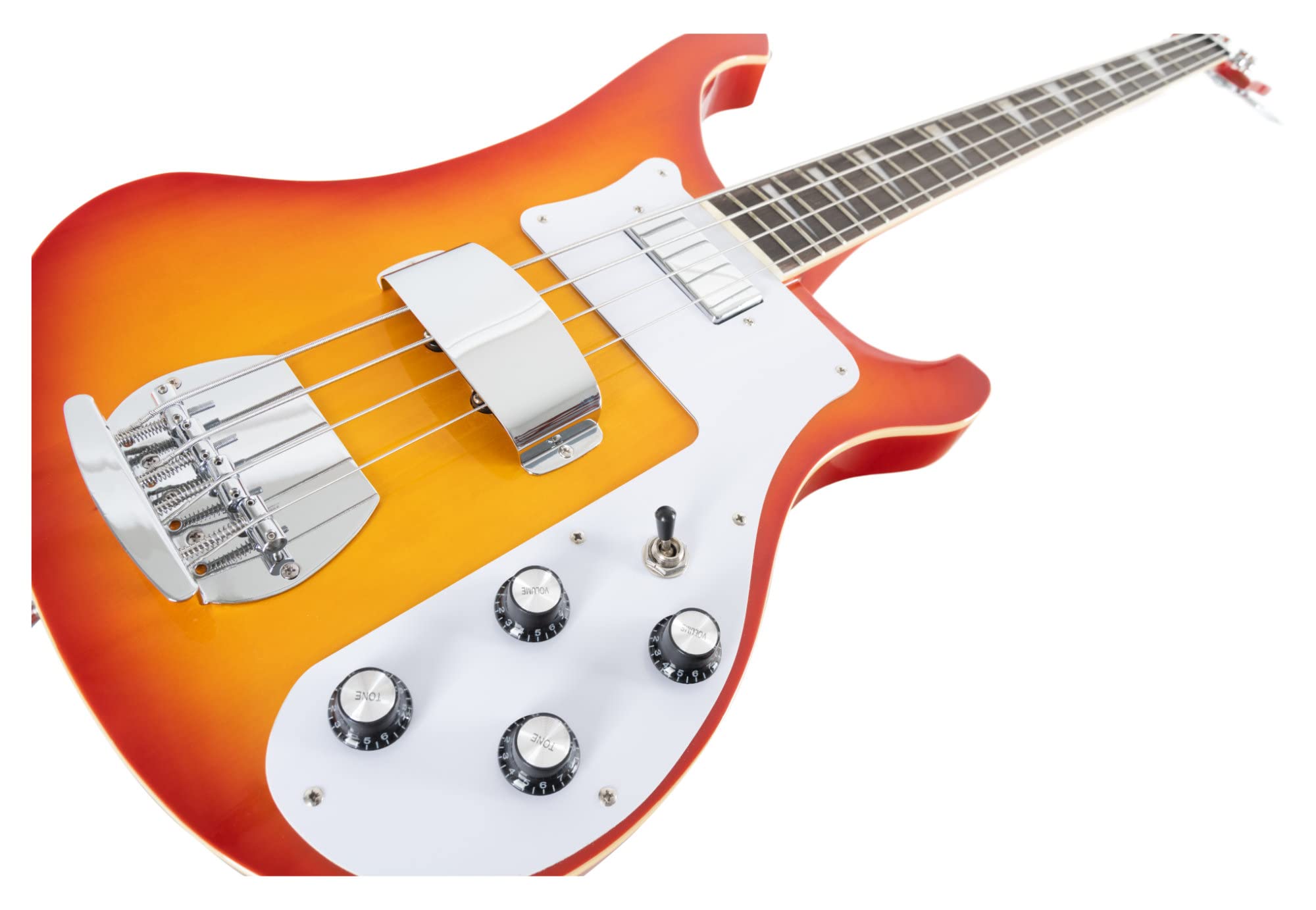 Rocktile Redneck E-Bass (Longscale, Humbucker, Single Coil, eingeleimter Hals) Red Sunburst