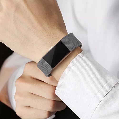 Miniatura 4 de Paquete de 3 correas deportivas compatibles con Fitbit Charge 2 bandas para mujeres y hombres, correas de repuesto ajustables para Fitbit Charge 2