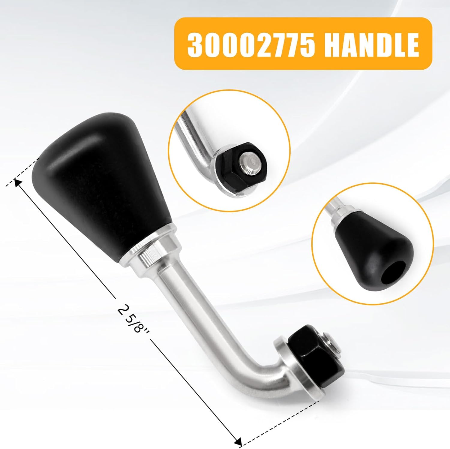 Criditpid 30002775 Griddle Handle for Vermont Castings Wood Stoves Parts, Door Handle for Vermont Castings Defiant Encore 0028 2140 2190, Defiant 1975 1979, Encore 1450 2040 2044 2550 CAT-C Wood Stove