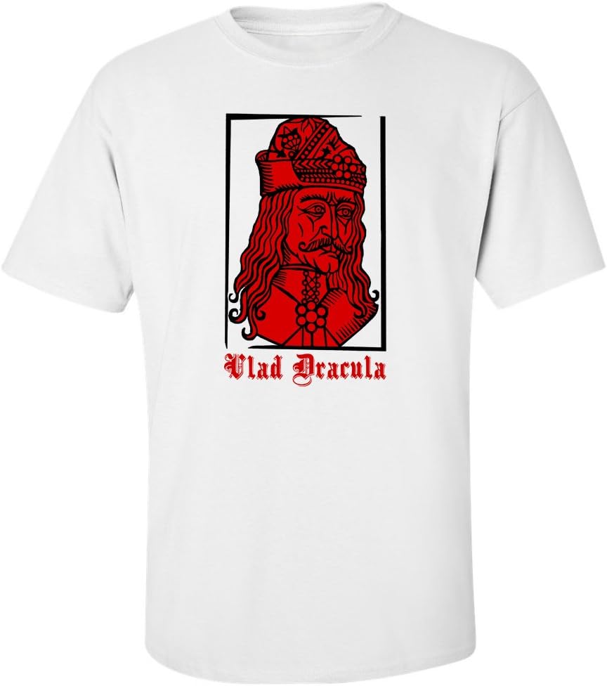 Dracula Vlad Tepes The Impaler T-shirt-white-3XL-F