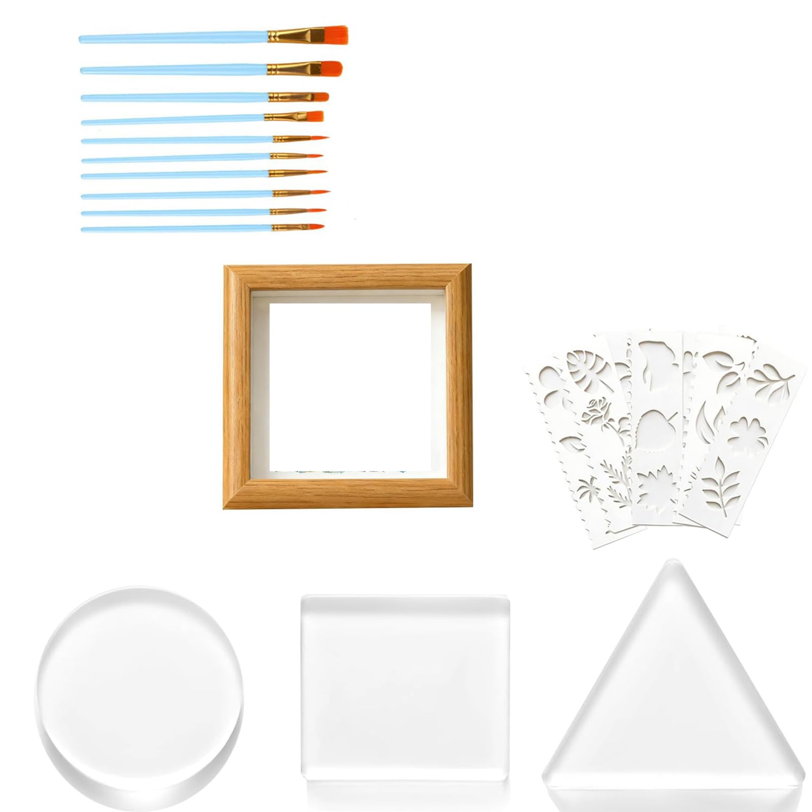 Aqvjd Gel Presses Printing Set Includes All Tool and Accessories for Art Creation on Various Surfaces Easy Printmaking Equipment