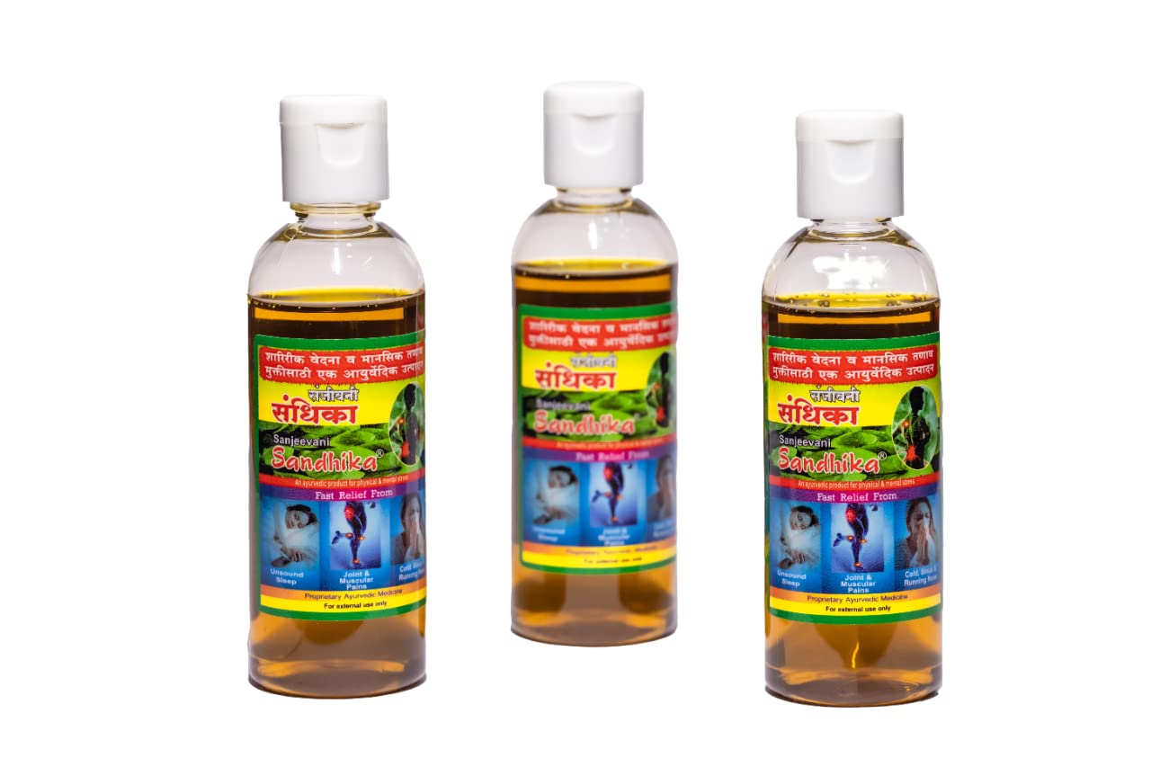 Sanjeevani Sandhika - Ayurvedic Pain Relief Oil - 90ml x 3 - (Pack of 3) (B0BKQ462CH) Amazon Price History, Amazon Price Tracker