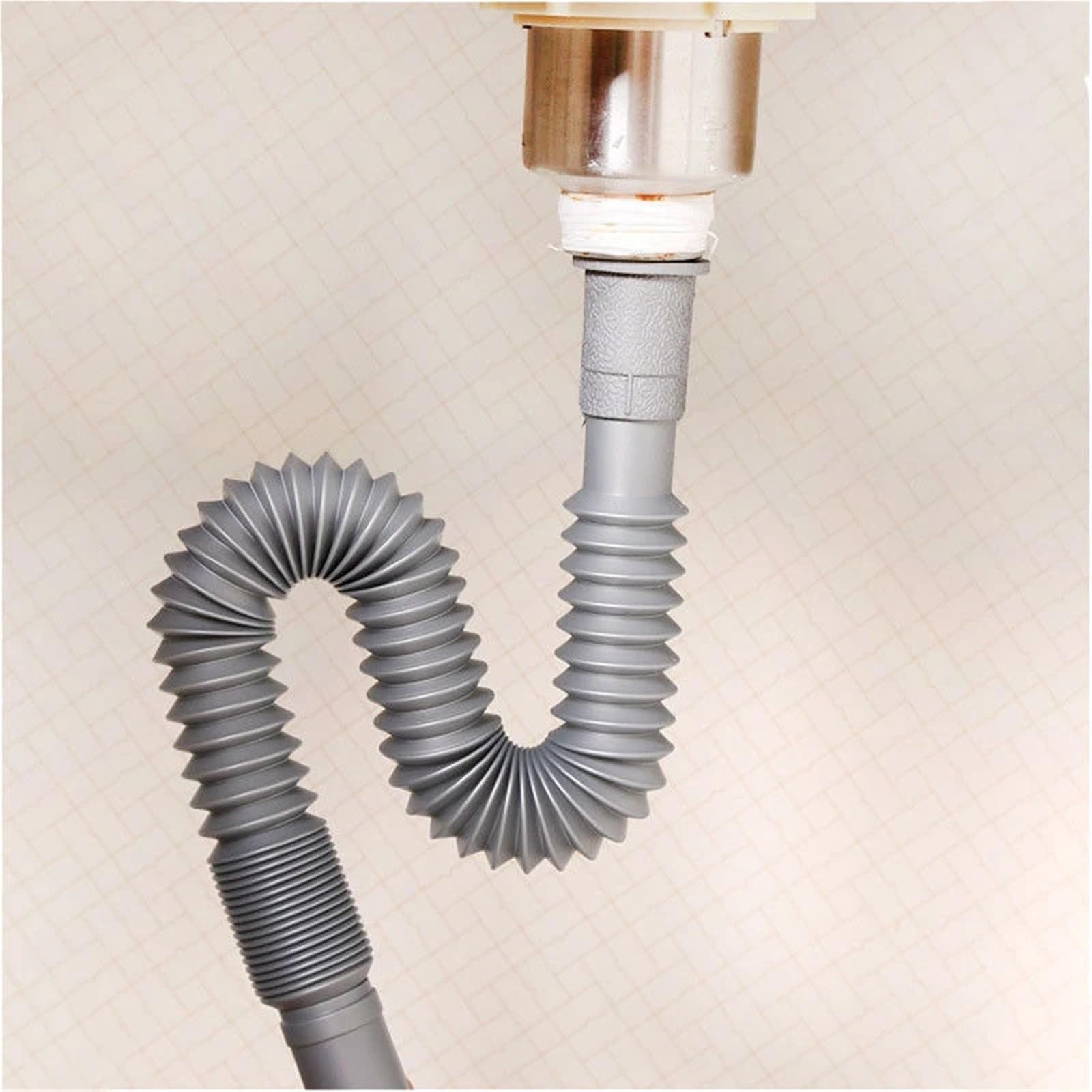 2 stücke Universal Kunststoff Flexible Küche Kanalisation Rohr Allgemeine Becken Wasser Sieb Waschbecken Verlängerung Ablauf Schlauch