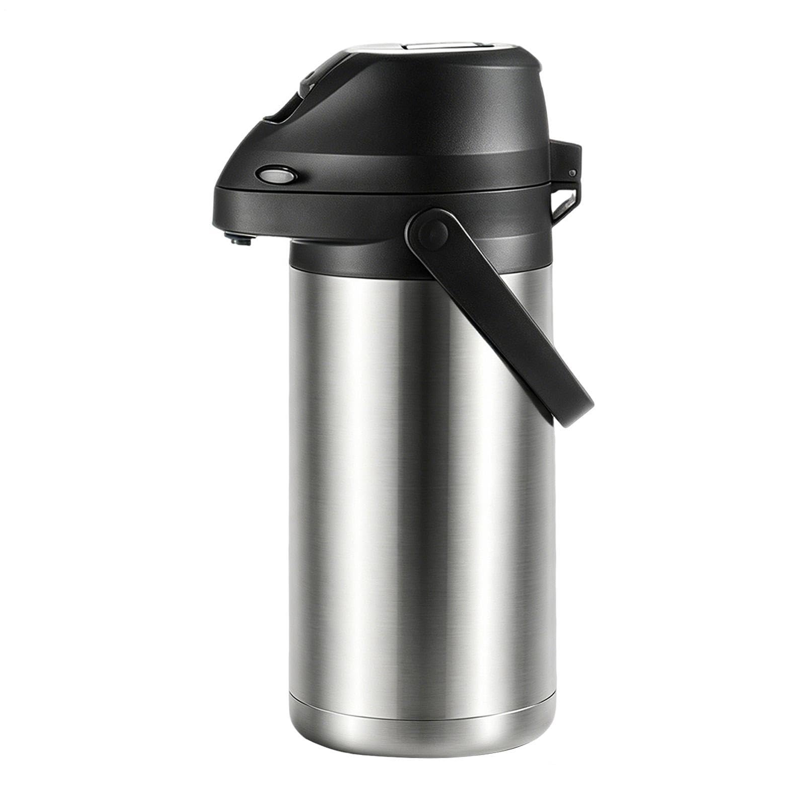 Coibentata Termica con Pulsante a Scatto da 1900 ml | Da Caffè Isolata per Caffè, Tè, Bevande, Viaggi, Casa, Scuola, Ufficio, Campeggio e